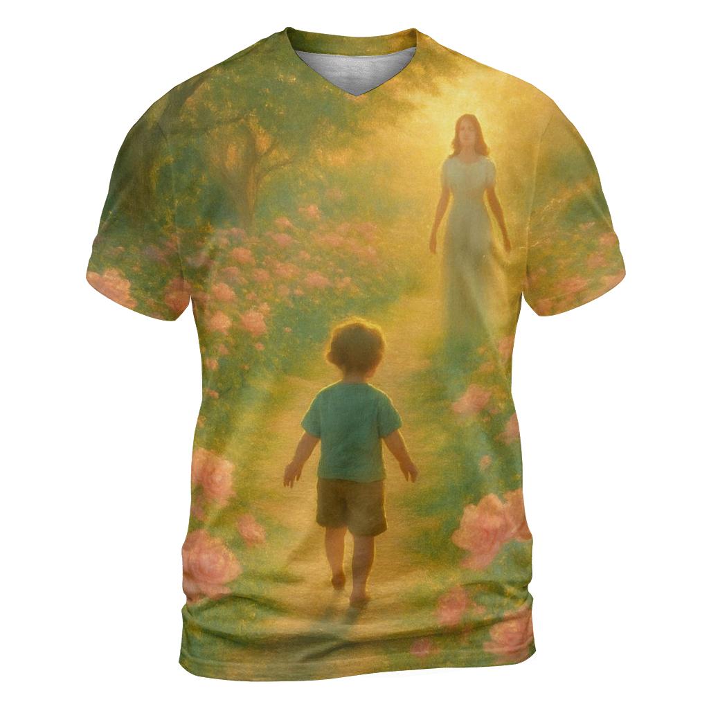 A Garden That Learns Your Footsteps creative print fashion shirts