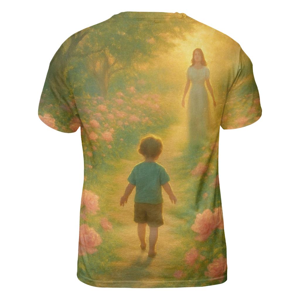 A Garden That Learns Your Footsteps creative print fashion shirts