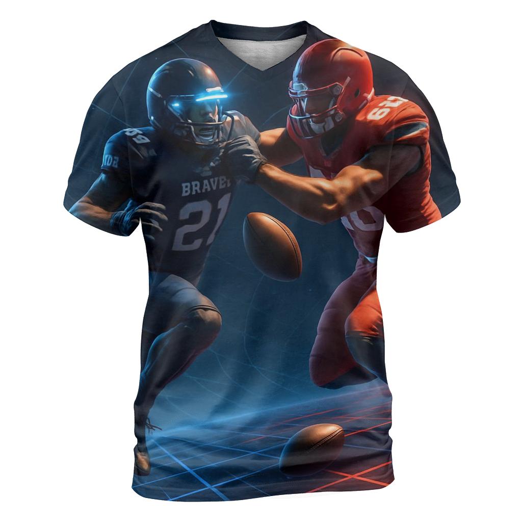 Hologram Yard Lines In Zero Gravity Arena creative print fashion shirts