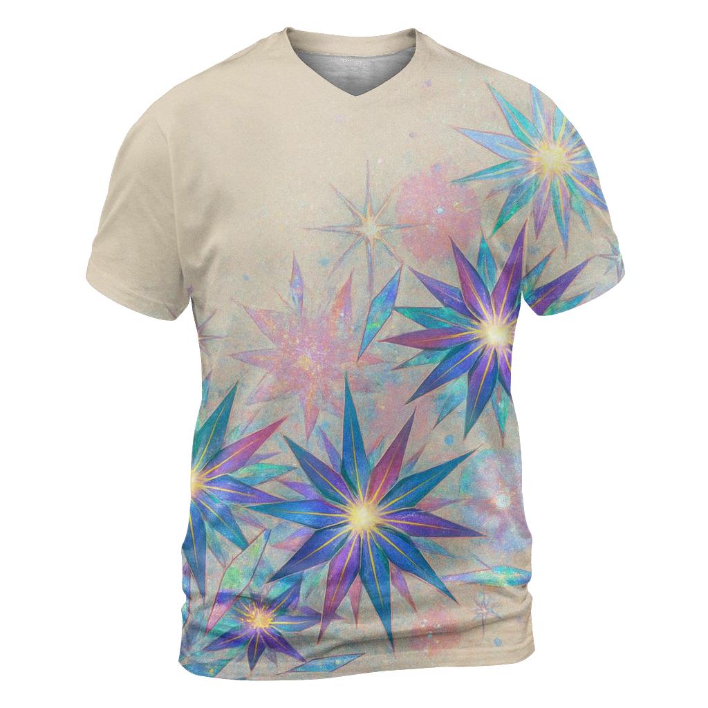 Holographic Starburst Bouquet designer pattern shirts