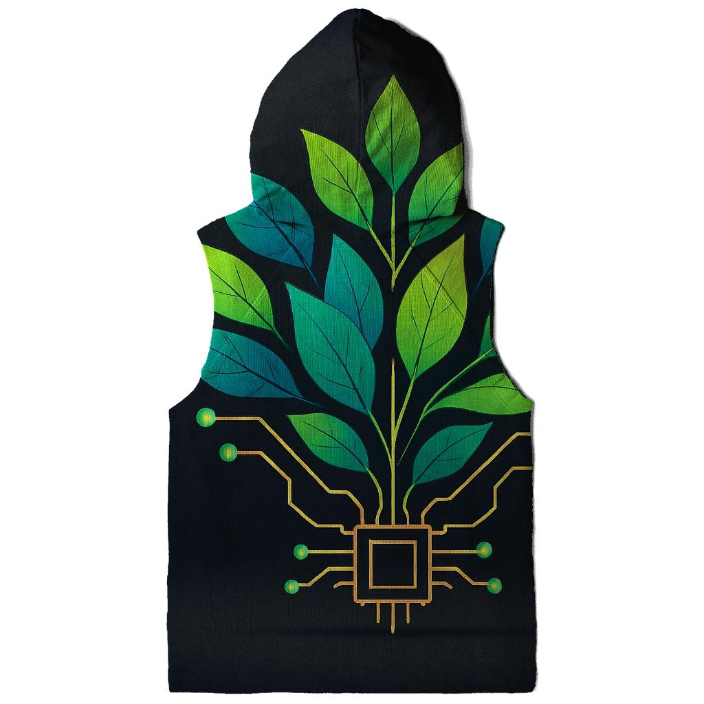 Neon Botanical Circuit Garden hoodies fashion