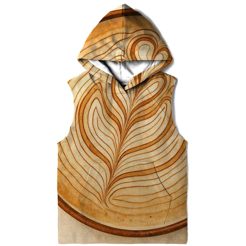 Latte Topography lightweight hoodies