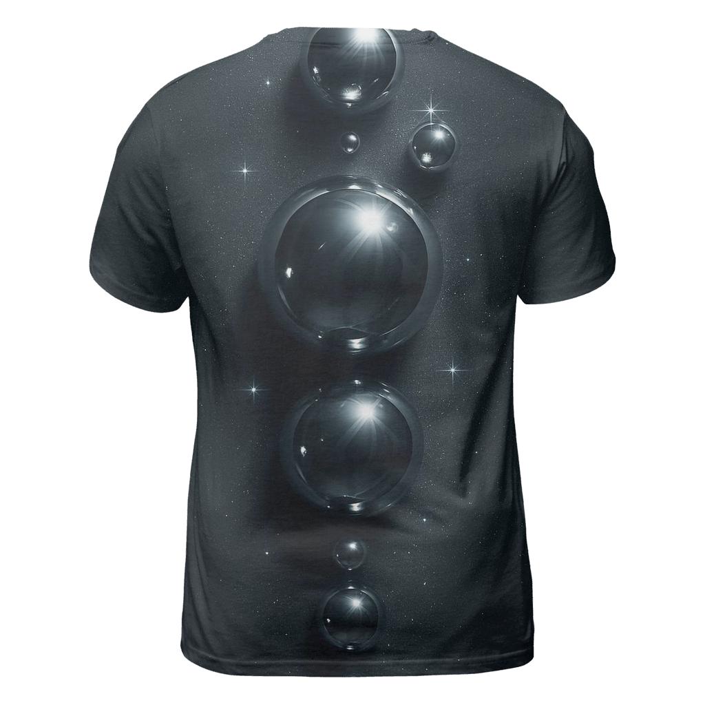 Chrome Orb Cascade trendy printed shirt styles