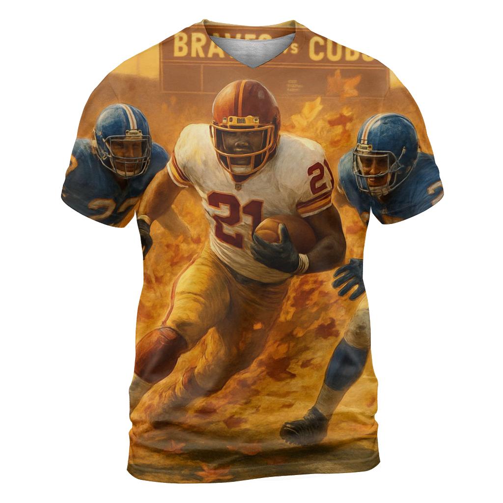Autumn Leaf Cannon Kickoff Collision personalized full print shirts