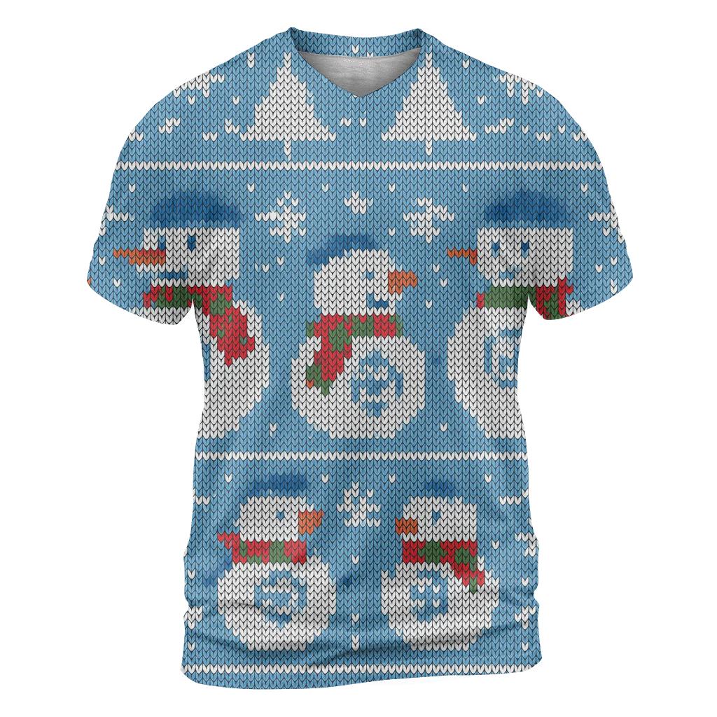 Snowman Sweater Weather Compass Design unique graphic print tees
