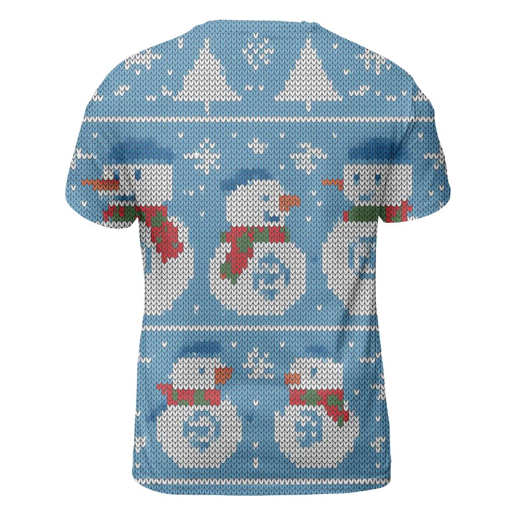 Snowman Sweater Weather Compass Design unique graphic print tees