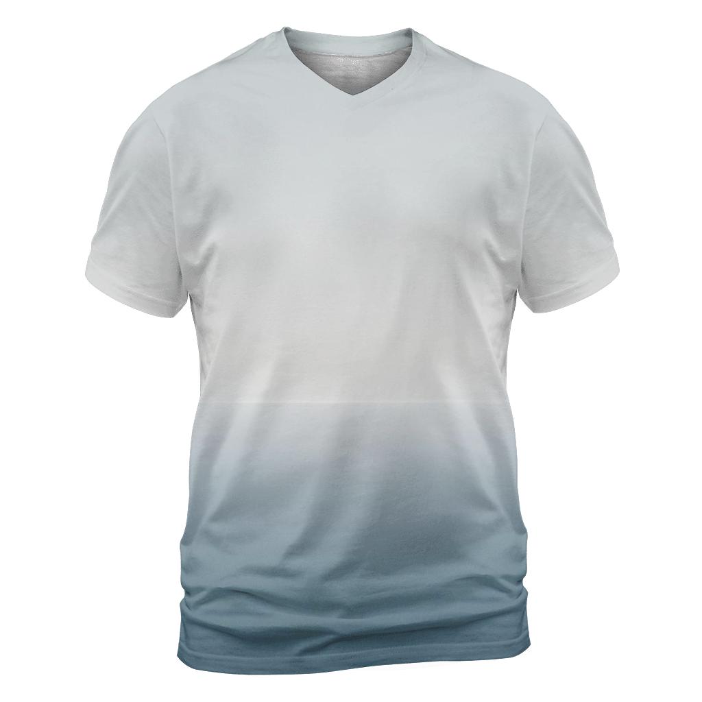 Arctic Mist Horizon Gradient trendy printed shirt styles