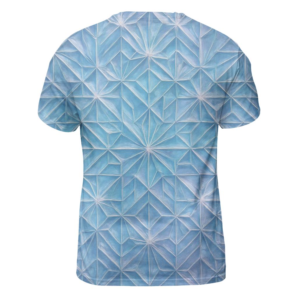 Crystal Lattice Aurora vibrant all-over design tees