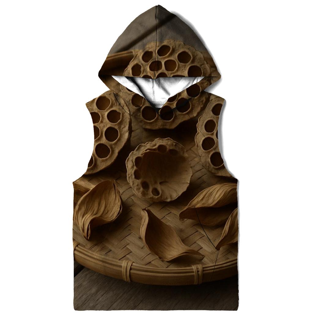 Lotus Seed Pods Drying On A Bamboo Tray lightweight hoodies