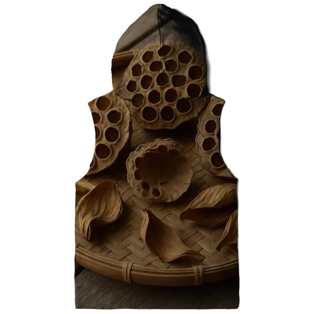 Lotus Seed Pods Drying On A Bamboo Tray lightweight hoodies