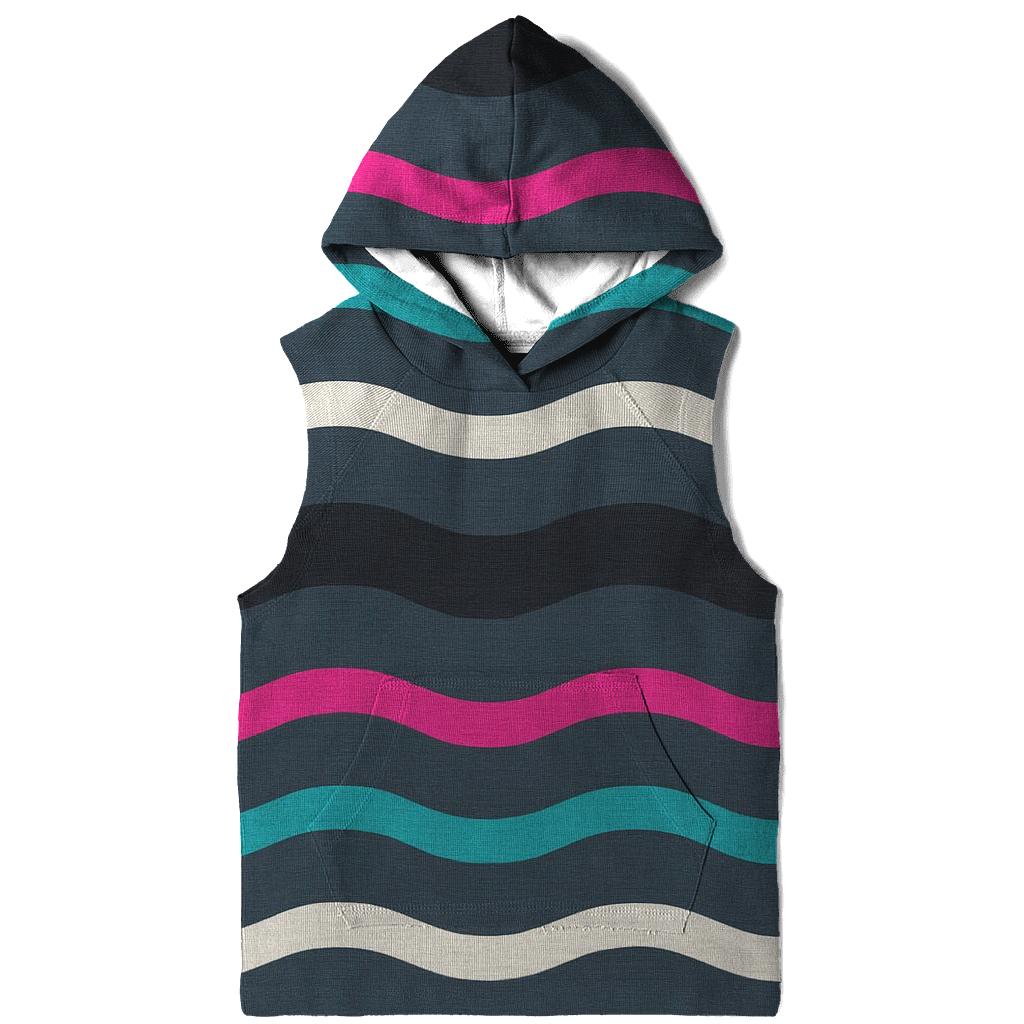 VHS Tracking Wave Stripes graphic hoodies