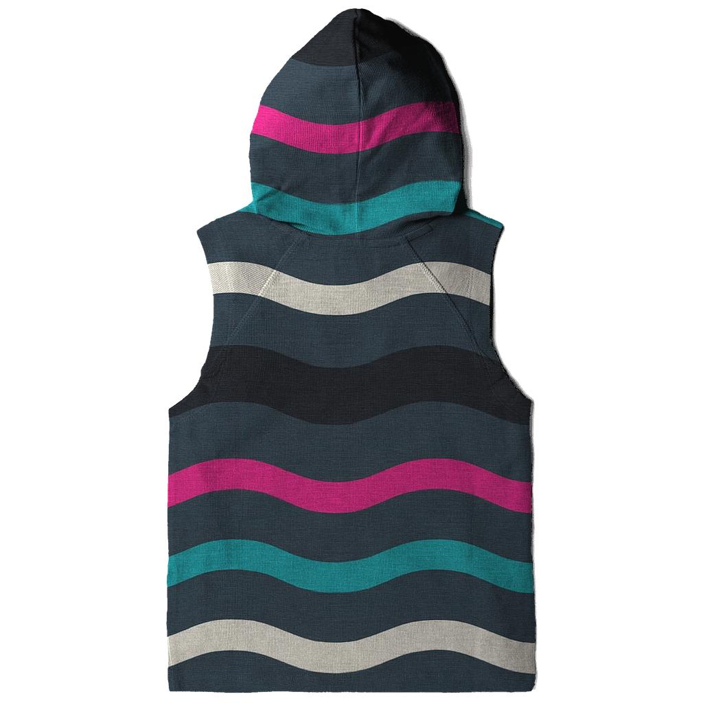 VHS Tracking Wave Stripes graphic hoodies