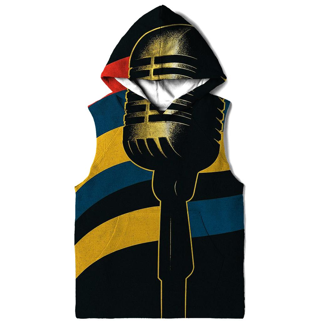 Metallic Foil Microphone Aurora custom hoodies