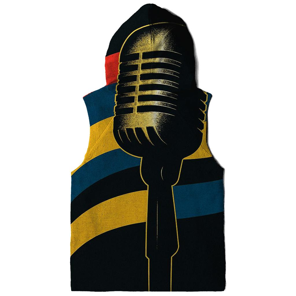 Metallic Foil Microphone Aurora custom hoodies