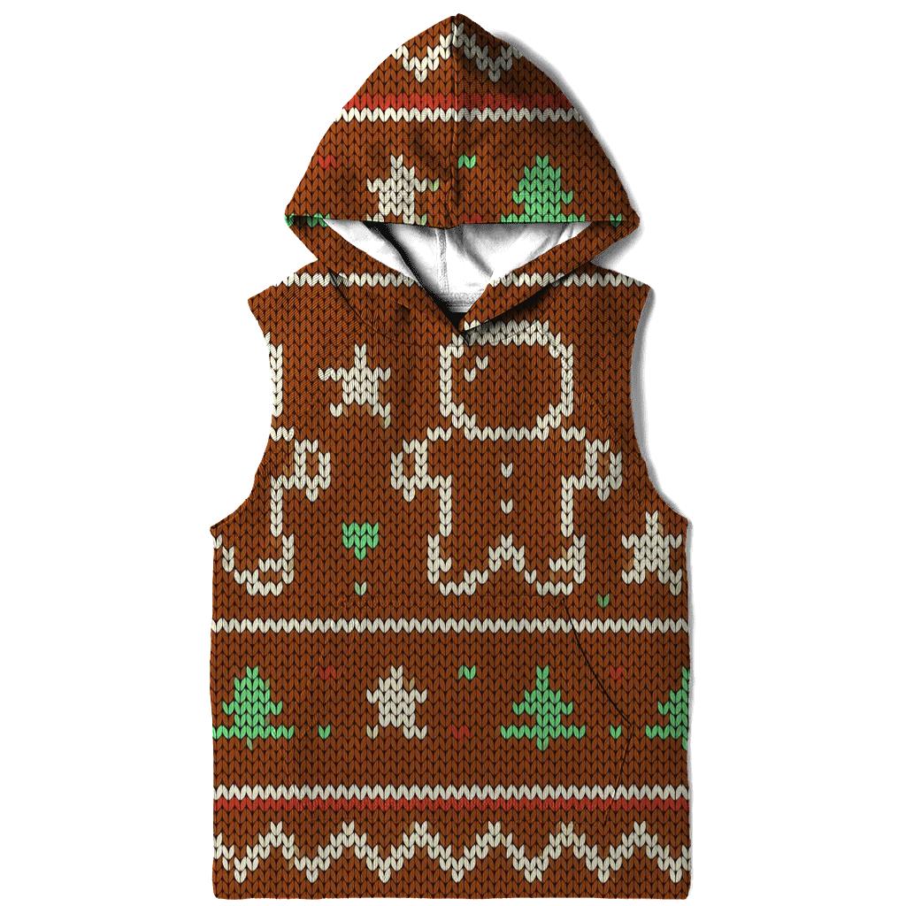 Gingerbread Astronaut Cookie Grid Design hoodie styles