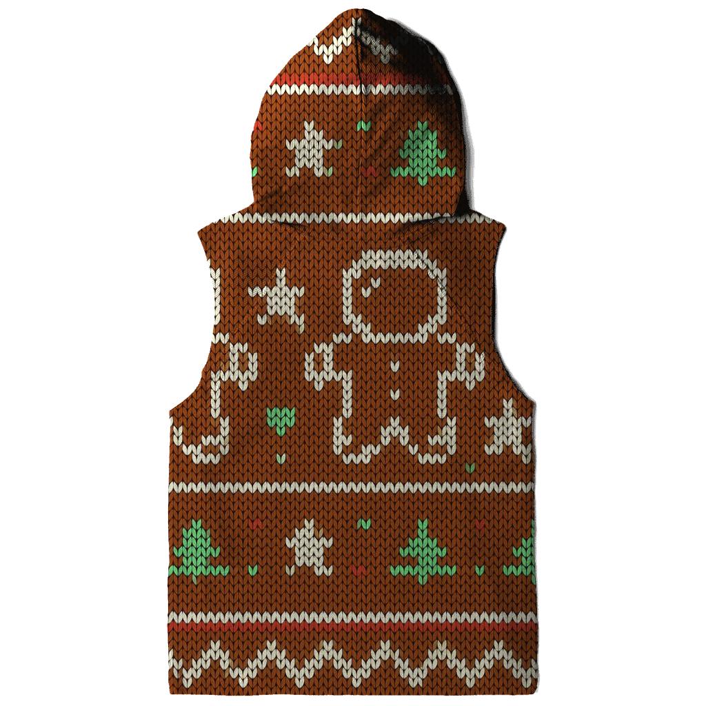 Gingerbread Astronaut Cookie Grid Design hoodie styles