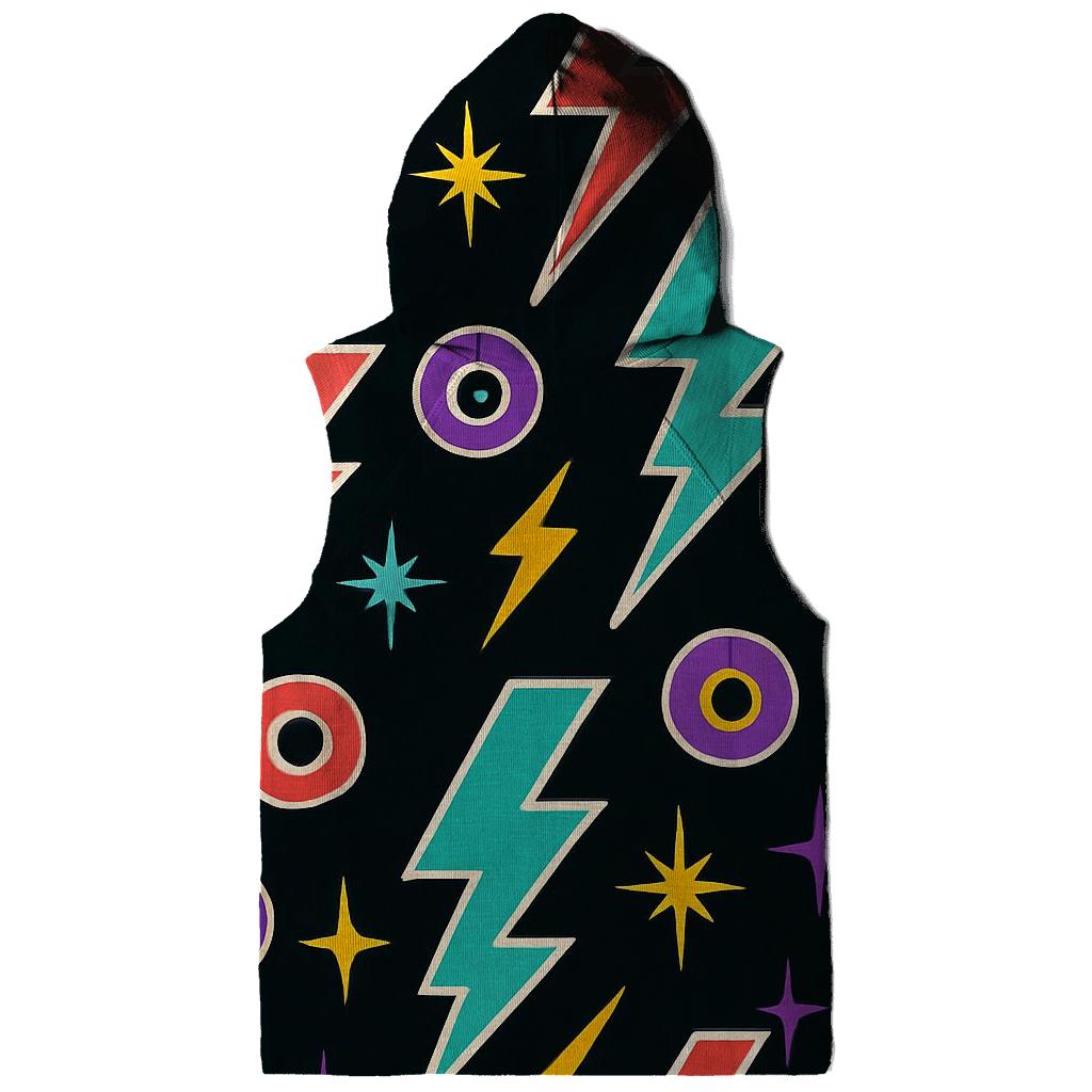 Roller Rink Lightning Pattern pullover hoodies