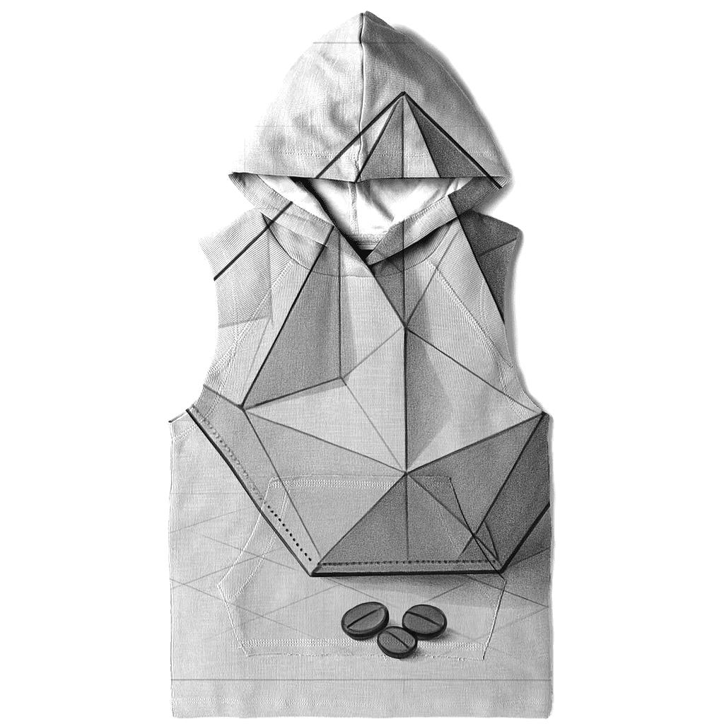 Filter Fold Geometry pullover hoodies