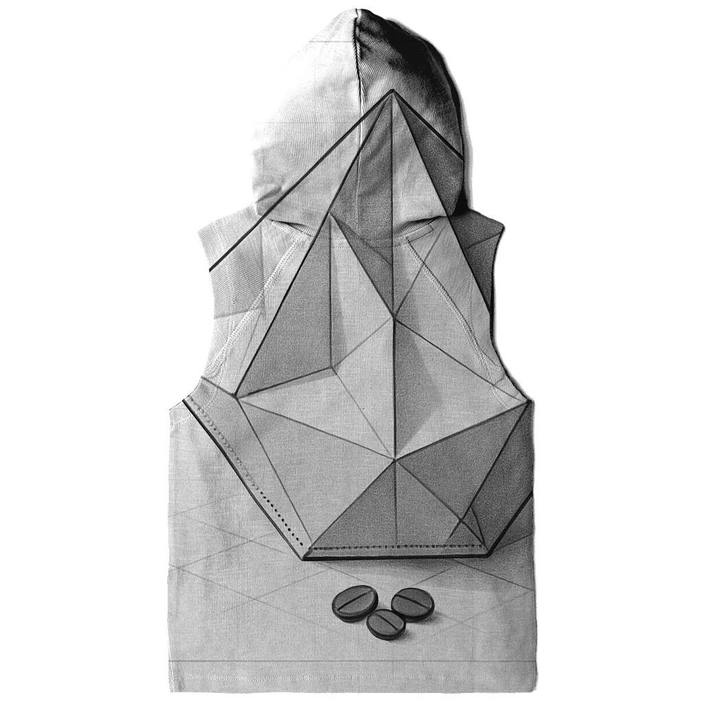 Filter Fold Geometry pullover hoodies