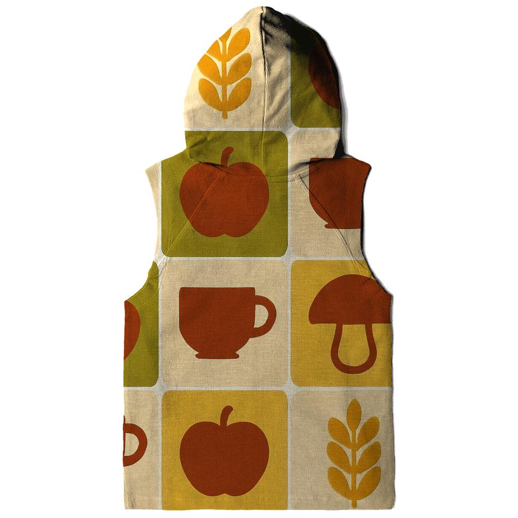 Retro Kitchen Harvest Tiles lightweight hoodies