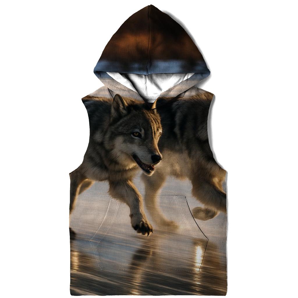Ice Edge Hunt On A Wind Scoured Lake hoodie designs