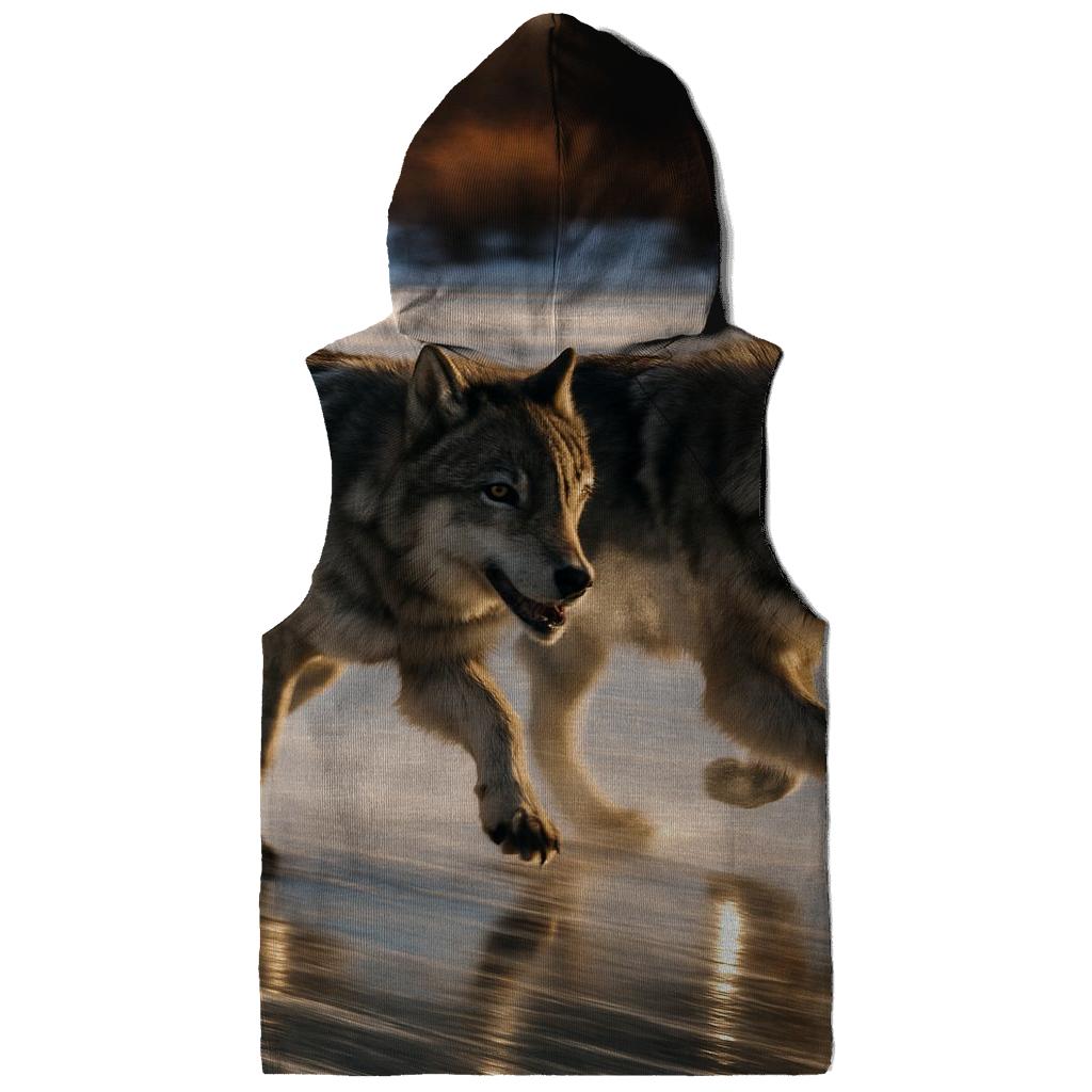 Ice Edge Hunt On A Wind Scoured Lake hoodie designs