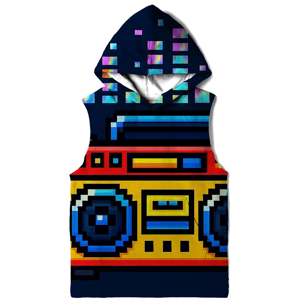 Pixel Arcade Boombox hoodie styles