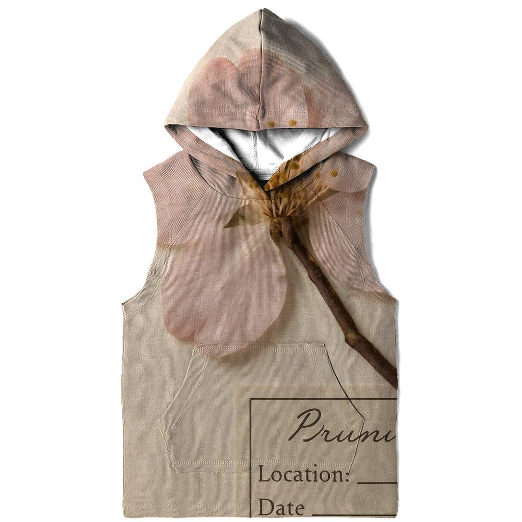 Cherry Blossoms Pressed Between Herbarium Sheets zip-up hoodies
