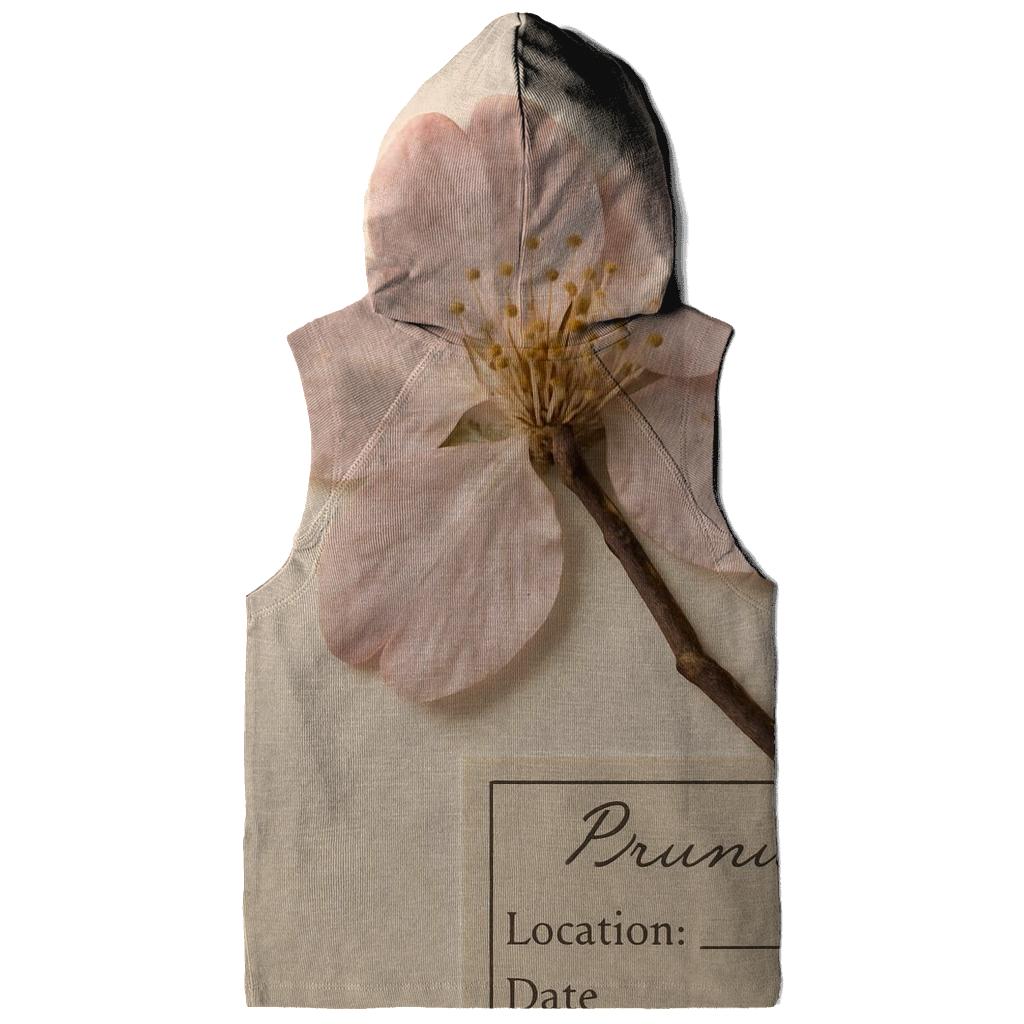 Cherry Blossoms Pressed Between Herbarium Sheets zip-up hoodies