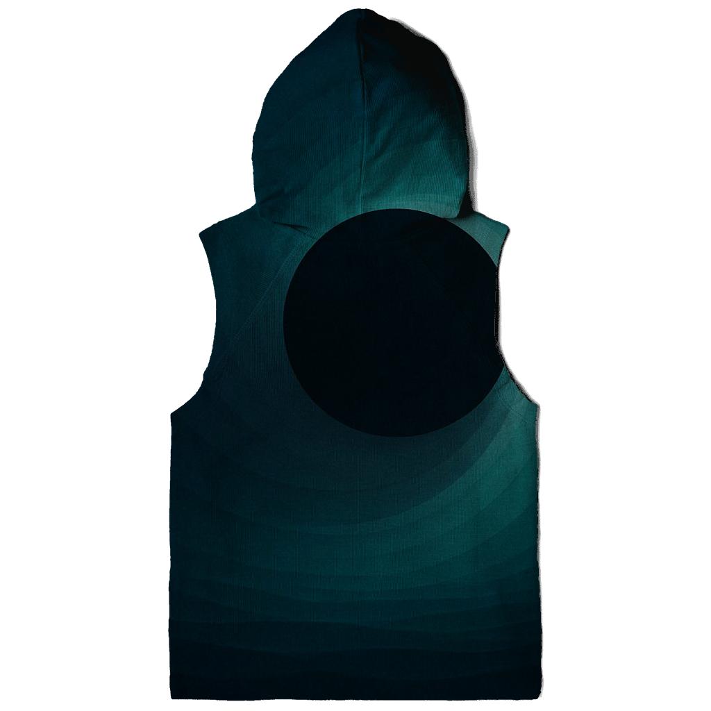 Tidal Teal Eclipse Gradient pullover hoodies