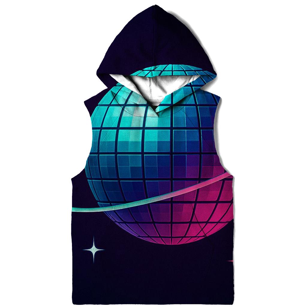 Disco Ball Orbit Grid graphic hoodies