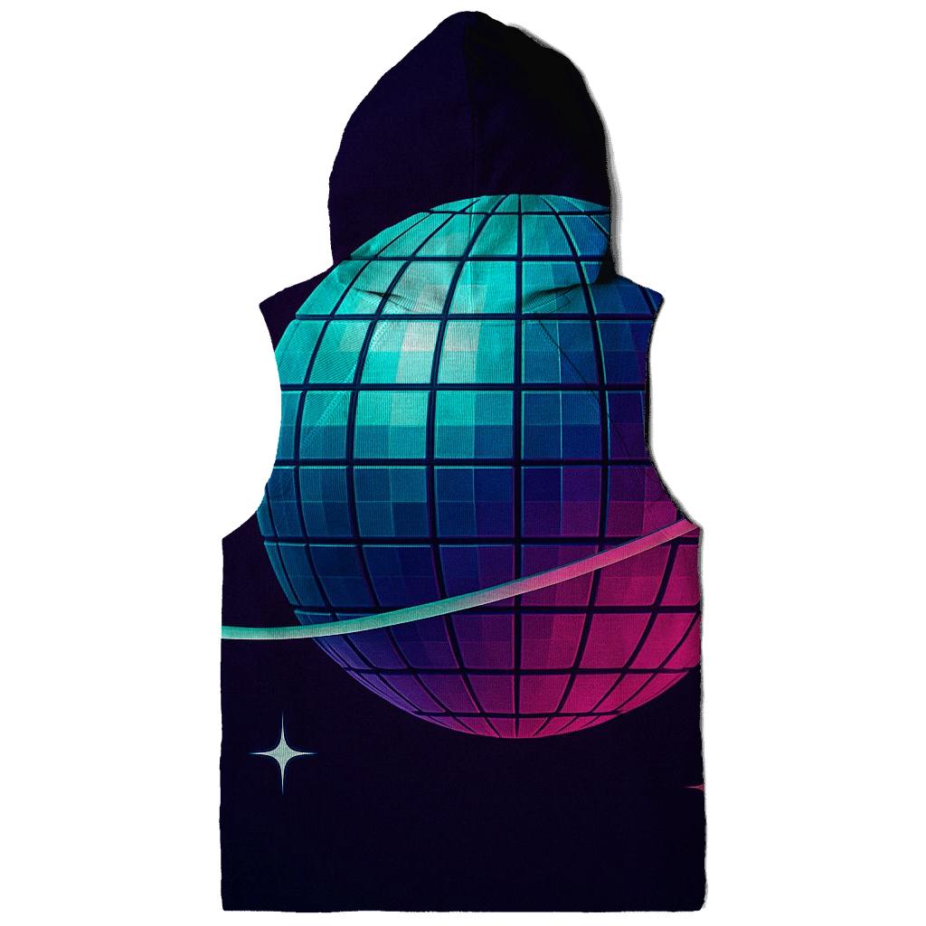 Disco Ball Orbit Grid graphic hoodies