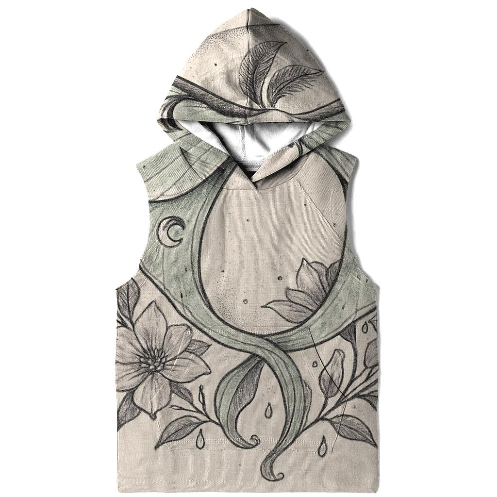 Lunar Garden Ouroboros Moth zip-up hoodies