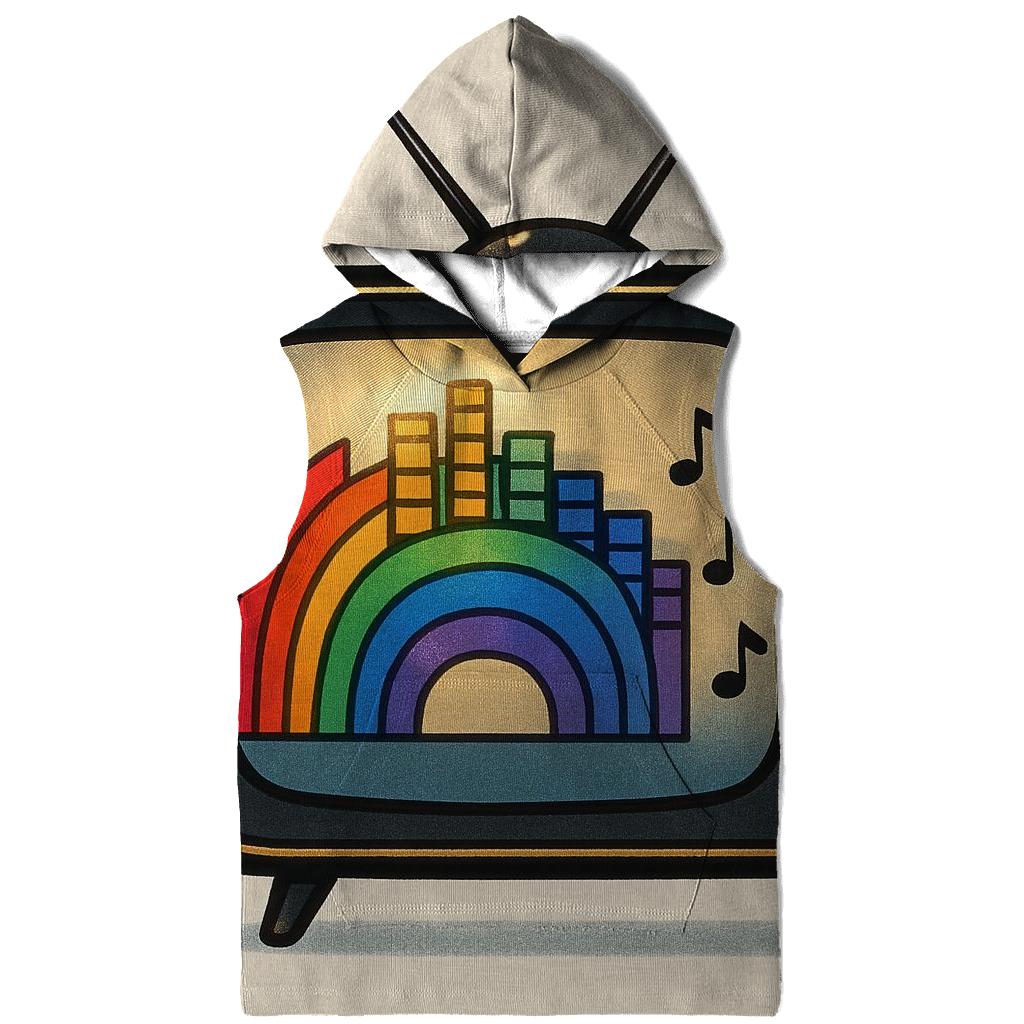 Retro TV Music Spectrum pullover hoodies