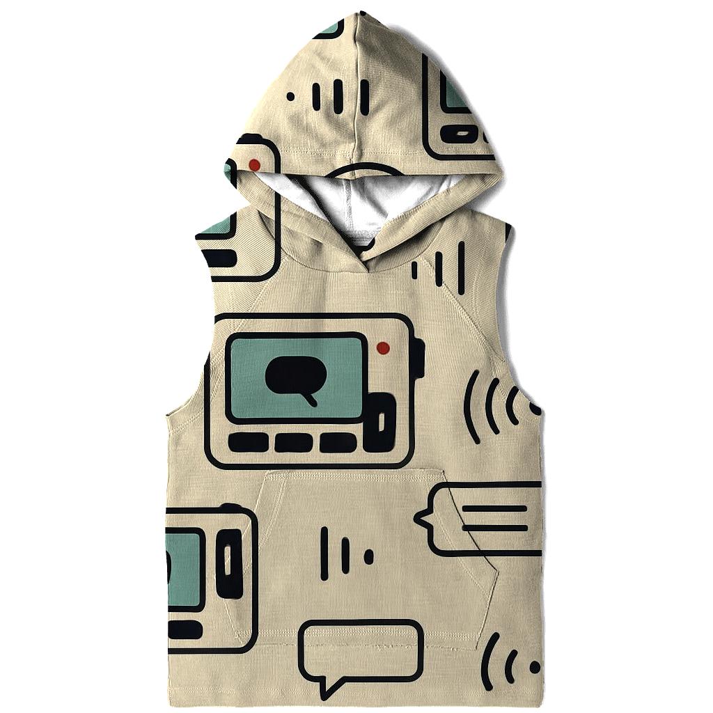 Pager Beep Icon Repeat premium hoodies