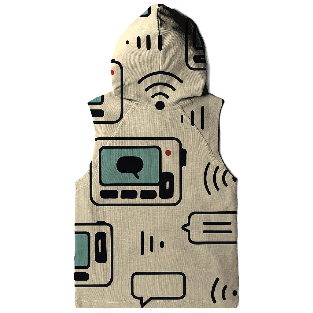 Pager Beep Icon Repeat premium hoodies