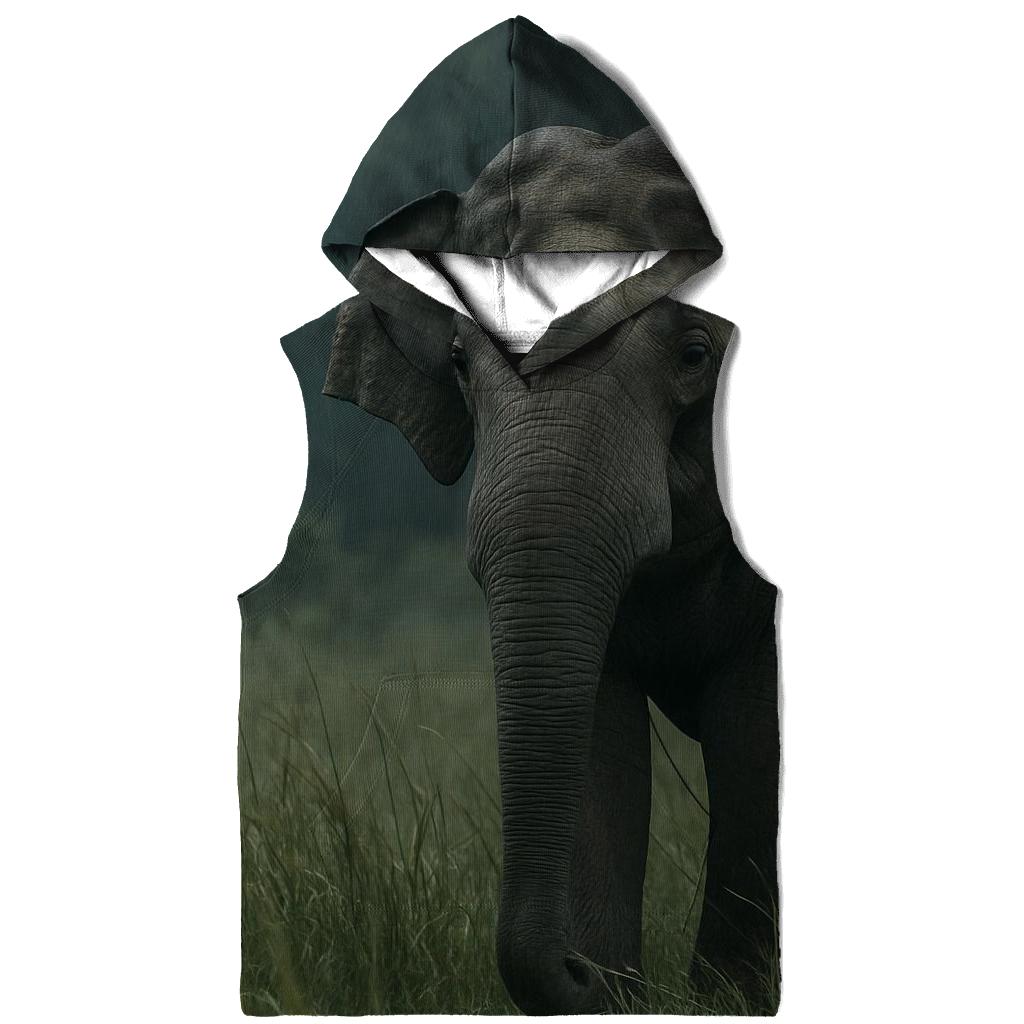 Monsoon Pause Indian Elephant lightweight hoodies