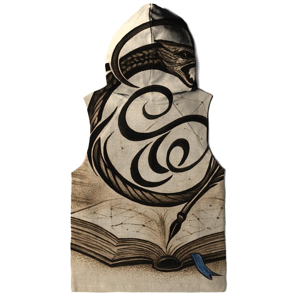 Library Spiral Ouroboros Ink lightweight hoodies