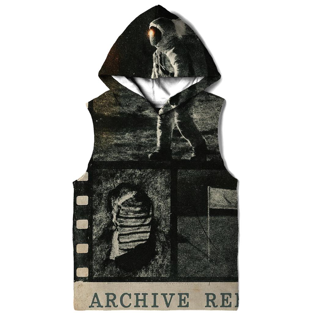 Vintage Film Strip Moon Landing Collage lightweight hoodies