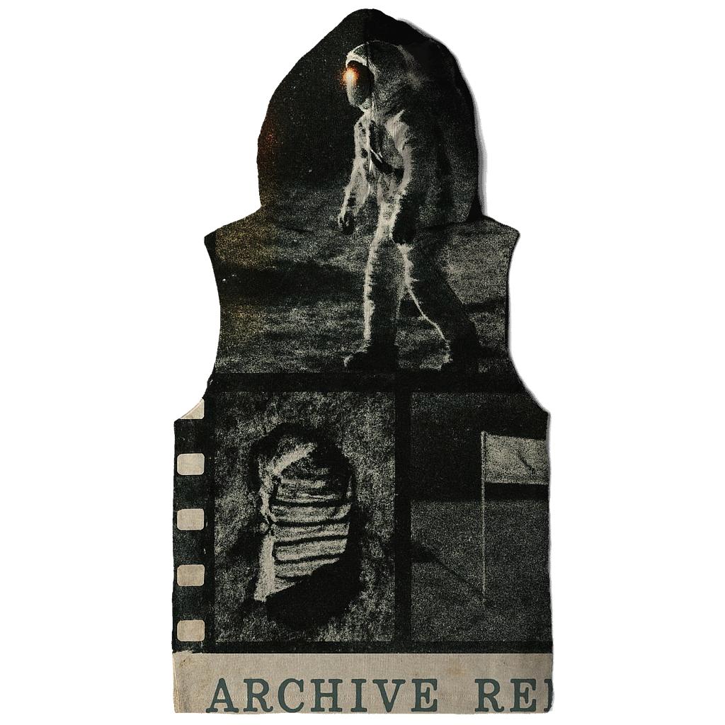 Vintage Film Strip Moon Landing Collage lightweight hoodies