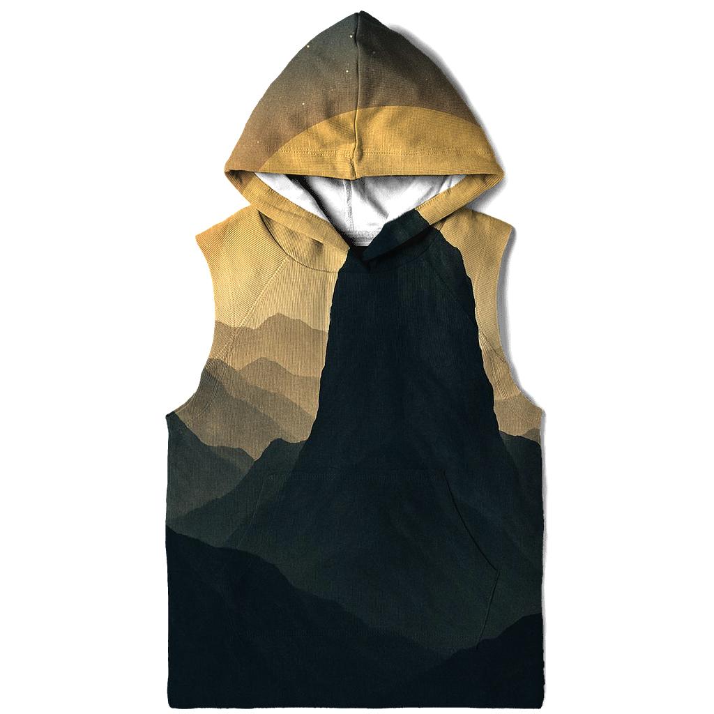 Mountain Monolith Double Exposure printed hoodies