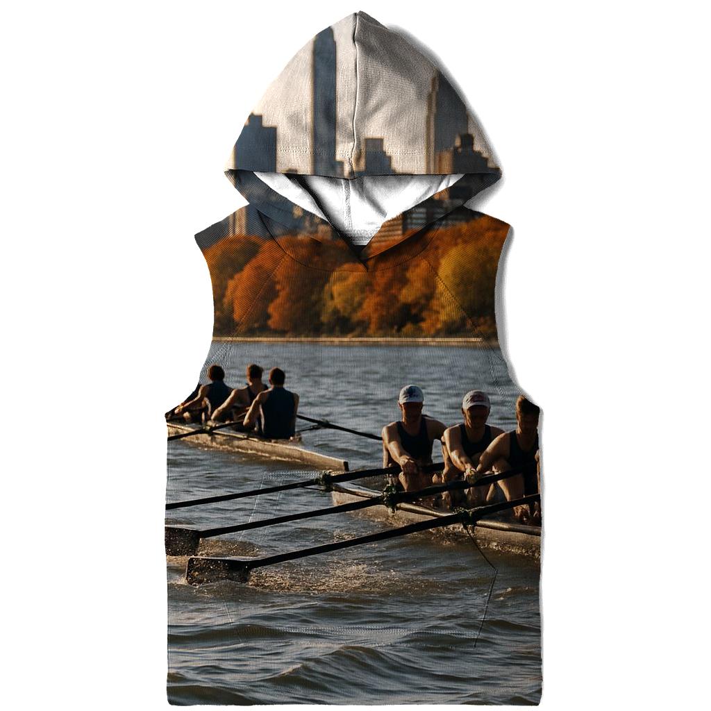 Autumn Regatta On The Hudson With Riverside And Midtown zip-up hoodies