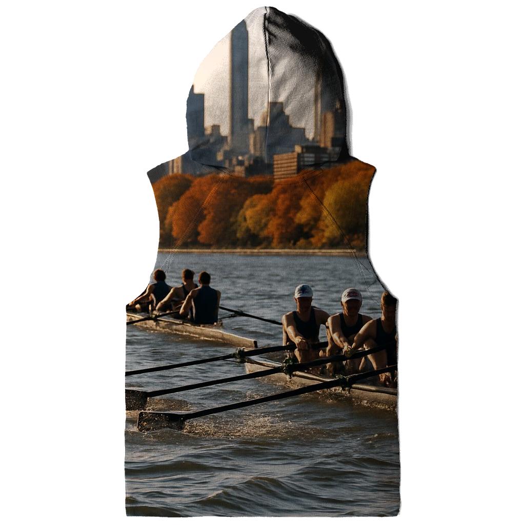 Autumn Regatta On The Hudson With Riverside And Midtown zip-up hoodies