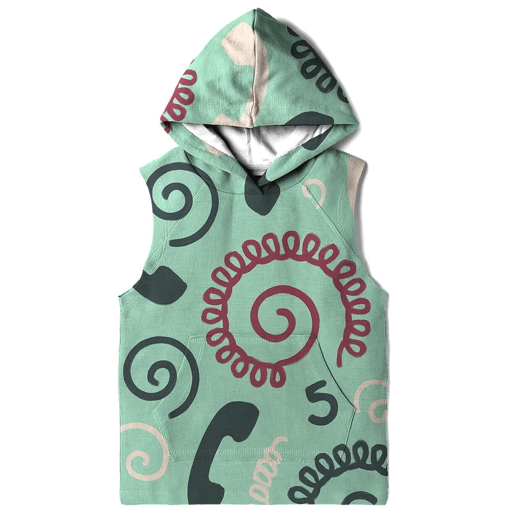 Retro Phone Cord Spirals custom hoodies