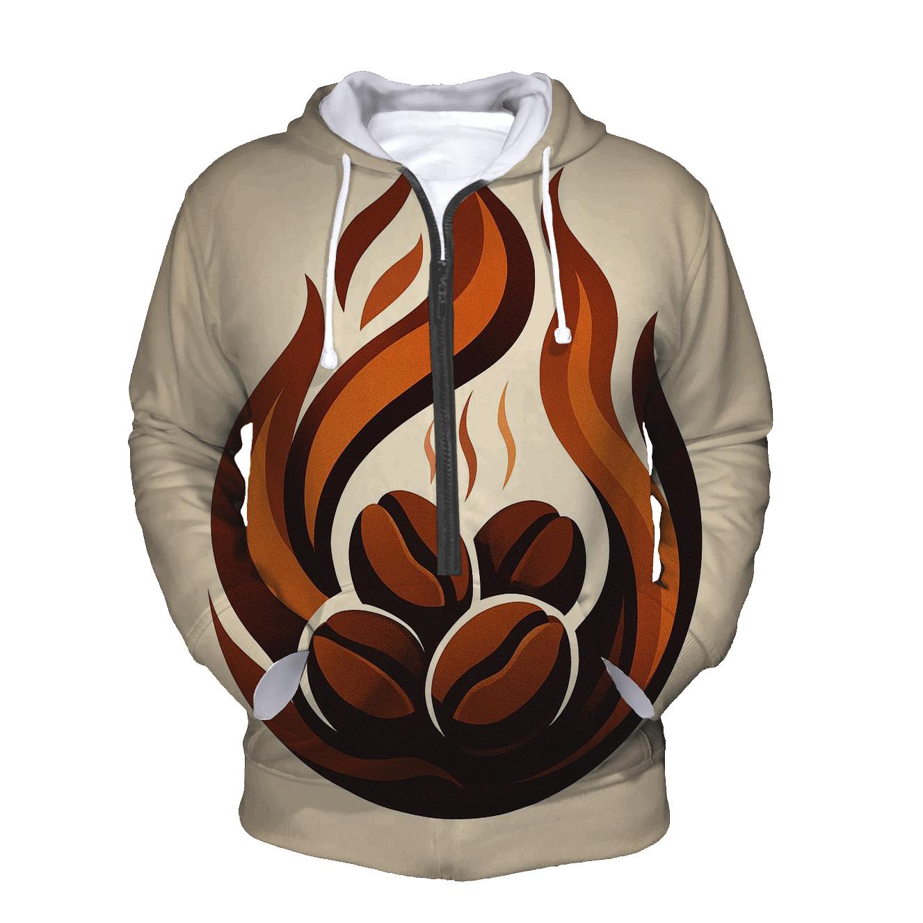 Copper Roast Flames lightweight hoodies