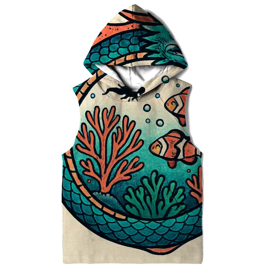 Coral Reef Ouroboros Guardian designer hoodies