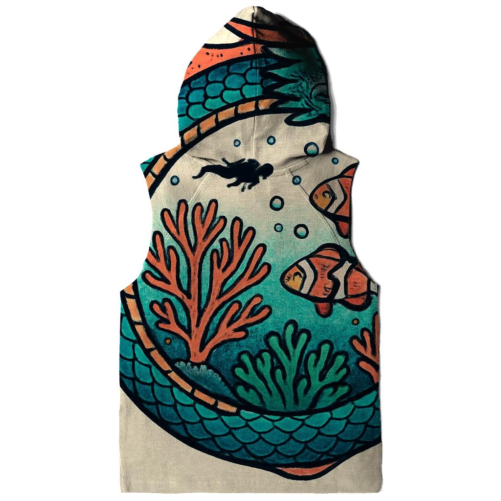 Coral Reef Ouroboros Guardian designer hoodies