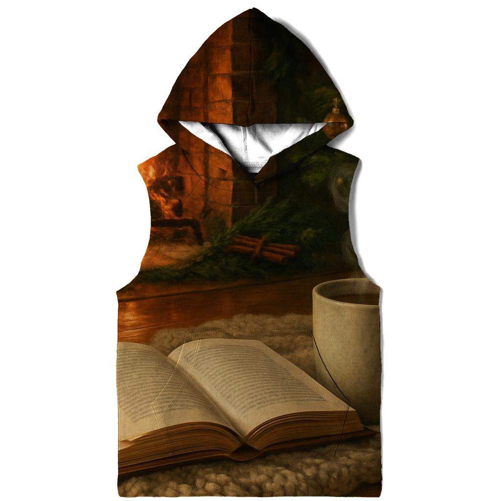 Fireside Reading Under Tree Glow hoodie trends