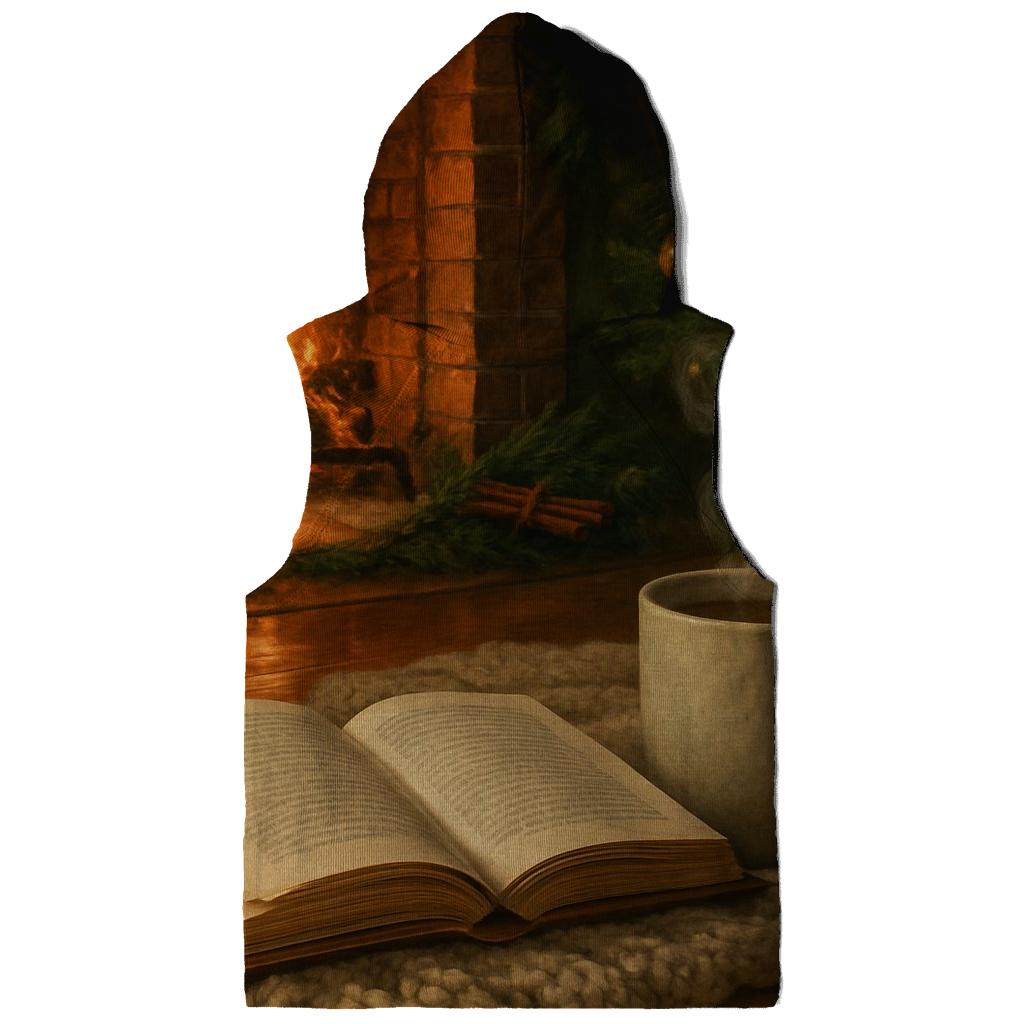 Fireside Reading Under Tree Glow hoodie trends