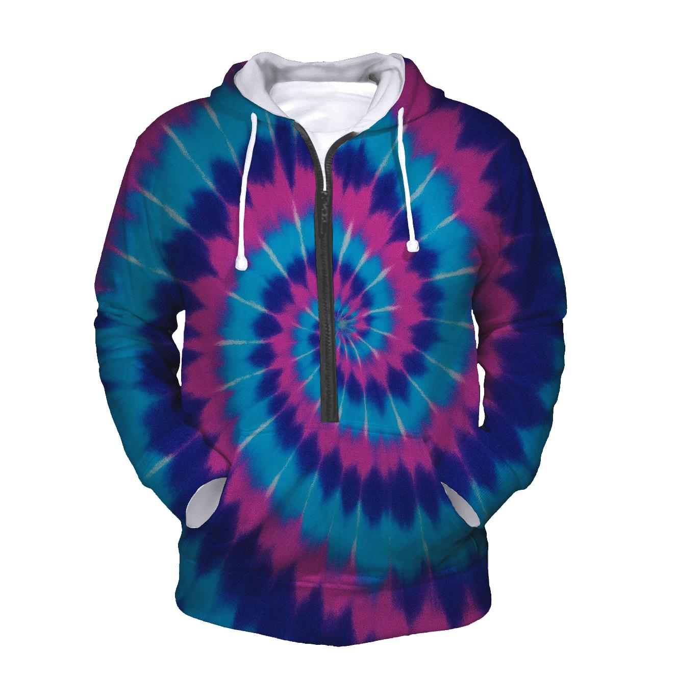Pulsar Spiral Overdye Vortex custom hoodies